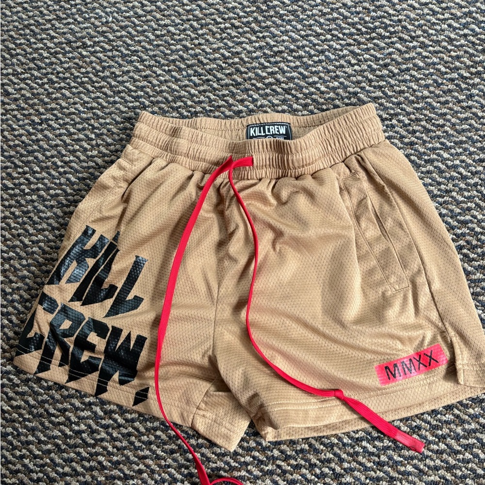 Kill Crew Brown Athletic Shorts